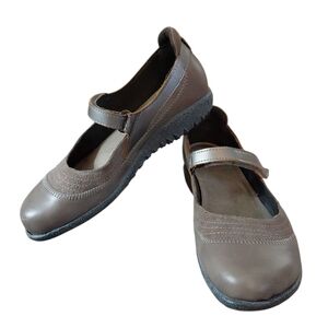 Naot Kirei Leather Mary Jane Comfort Shoes Slip Resistant Flats 6 NC